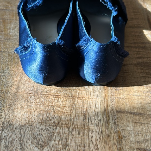 Navy Satin Lord and Taylor Loafers - Picture 3 of 5